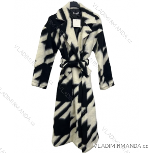 Damen-Herbst-Leder-Langarmmantel (S/M ONE SIZE) ITALIAN FASHION IMPLM2255500