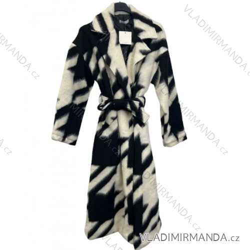 Damen-Herbst-Leder-Langarmmantel (S/M ONE SIZE) ITALIAN FASHION IMPLM2255500