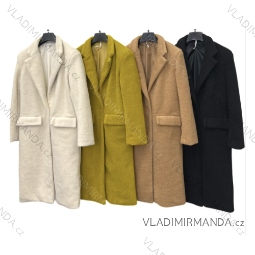 Damen-Herbst-Leder-Langarmmantel (S/M ONE SIZE) ITALIAN FASHION IMPLM2255500