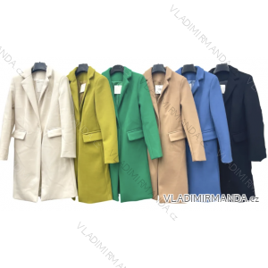 Damen-Herbst-Leder-Langarmmantel (S/M ONE SIZE) ITALIAN FASHION IMPLM2255500