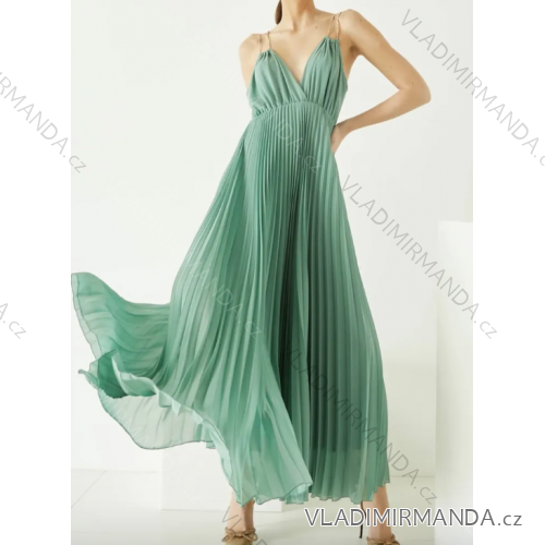 Langes, elegantes Damenkleid mit Trägern (S/M EINHEITSGRÖSSE) ITALIAN FASHION IMPLP2389050135