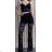 Set aus langen Spitzenhosen und Trägertop für Damen (Einheitsgröße S/M) ITALIAN FASHION IMPLP2332220125