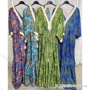 Langes Langarmkleid für Damen (S/M EINHEITSGRÖSSE) ITALIAN FASHION IMPLP2310360125