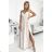 299-6 CHIARA elegantes Maxikleid mit Trägern - beige