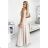 299-6 CHIARA elegantes Maxikleid mit Trägern - beige