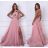 Damenkleid mit langen Trägern und variabler Krawatte (S/M/L/XL Einheitsgröße) ITALIAN FASHION IMM223000HG – Fuchsia Pink – S/M
