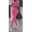 Set aus langärmligem Oberteil und langen Leggings für Damen (Einheitsgröße S/M) ITALIAN FASHION IMPGM237087