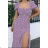 Langes Kurzarmkleid für Damen (S/M EINHEITSGRÖSSE) ITALIAN FASHION IMPGM239124