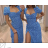 Langes Kurzarmkleid für Damen (S/M EINHEITSGRÖSSE) ITALIAN FASHION IMPGM239124