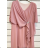 Elegantes Damen-Partykleid in Übergröße mit kurzen Ärmeln (2XL/3XL ONE SIZE) ITALIAN FASHION IMPSH2370013