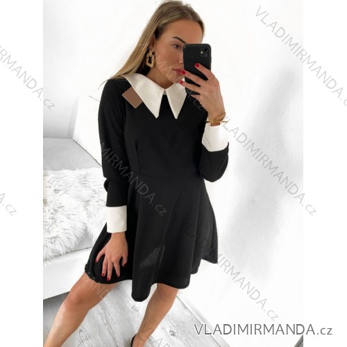 Šaty letní na ramínka dámské (S/M ONE SIZE) ITALSKÁ MÓDA IMPBB22B21841 schwarz S/M
