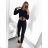 Šaty letní na ramínka dámské (S/M ONE SIZE) ITALSKÁ MÓDA IMPBB22B21841 S/M schwarz