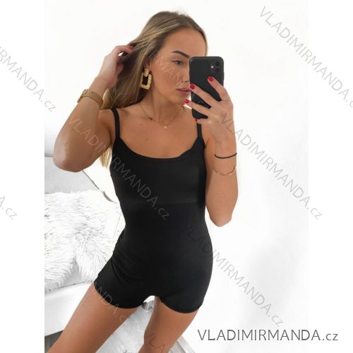 Šaty letní na ramínka dámské (S/M ONE SIZE) ITALSKÁ MÓDA IMPBB22B21841 S/M schwarz