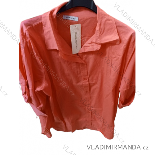 Elegantes Hemd Langarm Damen Kleid (S / M ONE SIZE) ITALIAN FASHION IMWY21734