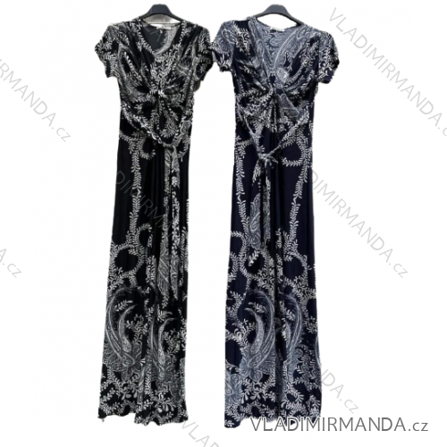 Icecool Kurzarm-Damen-Langkleid (M/L-XL/2XL) ITALIAN FASHION IMD22191