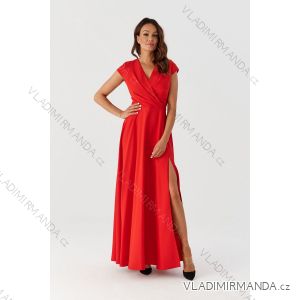 Langes Party-Kurzarmkleid für Damen (36-56) POLISH FASHION PMLMR23AFRODYTA-4