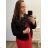 Langarmjacke Damen (S-2xl) DROMEDAR LC587L-1 4XL schwarz