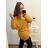Oversized-Kleid mit langen Ärmeln Oversized-Kleid (3XL / 4XL ONE SIZE) ITALIAN FASHION IMD211062