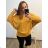 Oversized-Kleid mit langen Ärmeln Oversized-Kleid (3XL / 4XL ONE SIZE) ITALIAN FASHION IMD211062