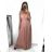 Langes, elegantes Partykleid für Damen mit Trägern (S/M EINHEITSGRÖSSE) ITALIAN FASHION IMPSH233586