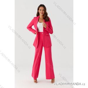 Damen Plus Size (34-54) Elegante lange Hosen und Langarm-Blazer im Set POLISH FASHION PMLMR23Garnitur