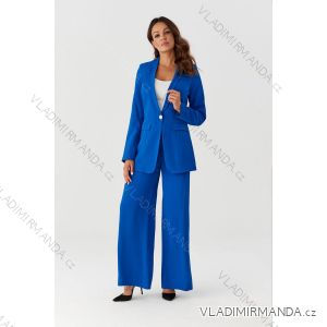 Damen-Set in Übergröße (34–54), elegante lange Hose und langärmeliger Blazer, POLISH FASHION PMLMR23GARNITUR-4