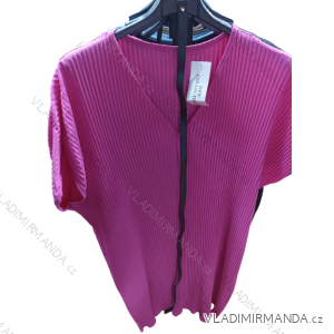 Kleid mit Gürtel Kurzarm Damen Übergröße (XL/2XL ONE SIZE) ITALIAN FASHION IMBM23019