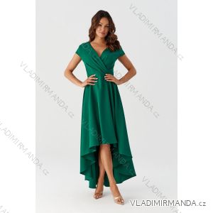 Langes Partykleid für Damen mit kurzen Ärmeln (36-56) POLISH FASHION PMLMR23SELENA-4