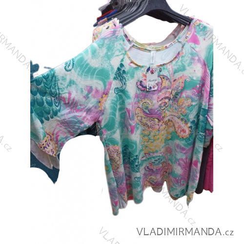 Damen-Tunika in Übergröße mit langen Ärmeln (XL/2XL Einheitsgröße) ITALIAN FASHION IMBM23035