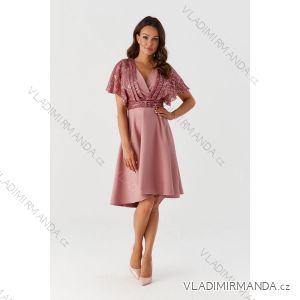 Kurzarm-Partykleid für Damen (36-52) POLISH FASHION PMLMR23ELENA-1