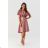 Kurzarm-Partykleid für Damen (36-52) POLISH FASHION PMLMR23ELENA-1 rosa 36