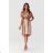 Kurzarm-Partykleid für Damen (36-52) POLISH FASHION PMLMR23ELENA-2 Beige 36