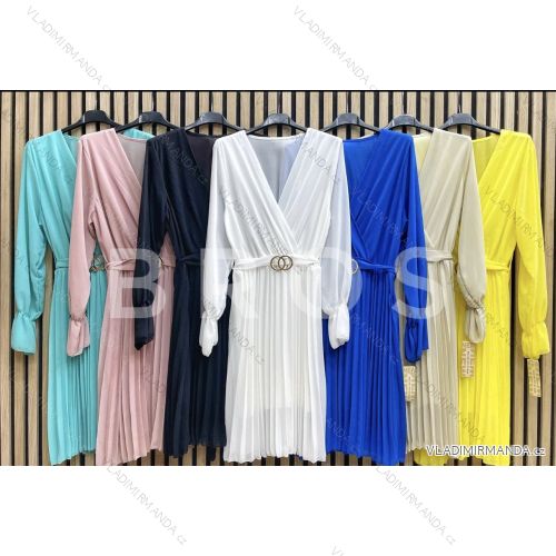 Elegantes Langarmkleid für Damen (S/M EINHEITSGRÖSSE) ITALIAN FASHION IMWGB23694