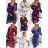 Damen-Chiffonkleid mit langen Ärmeln (Einheitsgröße S/M) ITALIAN FASHION IMWGB23691