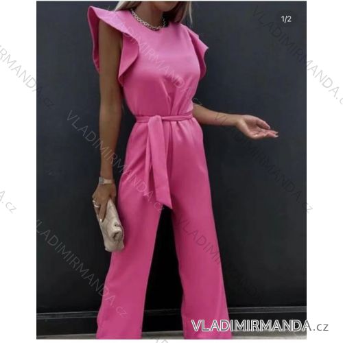 Langes Chiffon-Kurzarmkleid für Damen (S/M ONE SIZE) ITALIAN FASHION IMWGM23456