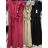 Langes Chiffon-Kurzarmkleid für Damen (S/M ONE SIZE) ITALIAN FASHION IMWGM23456