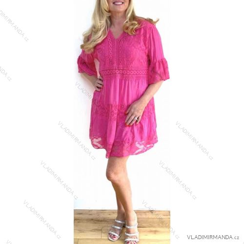 3/4-Langarmkleid für Damen in Übergröße (2XL/3XL EINHEITSGRÖSSE) ITALIAN FASHION IMWT23800