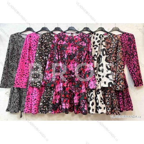 Sommer Kurzarm Sommerkleid (S / M ONE SIZE) ITALIENISCHE MODE IMWY21019