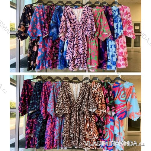 Elegantes langärmliges Samtkleid für Damen (Einheitsgröße S/M) ITALIAN FASHION IMWKK224073