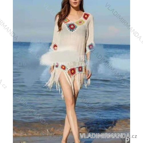Langärmliges Strand-Sommerkleid für Damen (Einheitsgröße S/M) ITALIAN FASHION IMWBB23908