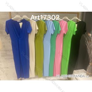 Kurzärmliges Sommerkleid für Damen (S / M ONE SIZE) ITALIAN FASHION IMWB22017