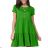 Langes Chiffon-Kurzarmkleid für Damen (S/M ONE SIZE) ITALIAN FASHION IMWGM23456