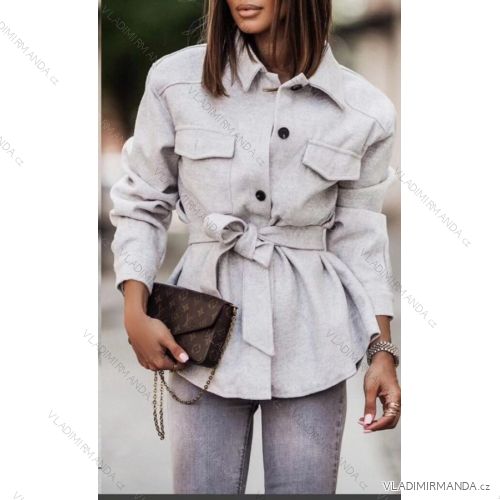 Flauschiger Damenmantel (S/M EINHEITSGRÖSSE) ITALIAN FASHION IMWM23924