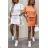 Kurzärmliges Sommerkleid für Damen (Einheitsgröße S/M) ITALIAN FASHION IMWGB23949