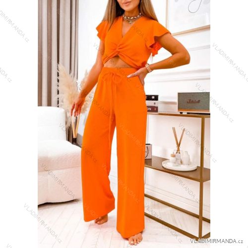 Set aus Sommertop und Hose für Damen (S / M ONE SIZE) ITALIAN FASHION IMWK222192