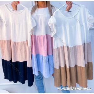Šaty společenské dlouhé s variabilním vázáním dámské (S/M ONE SIZE) ITALSKÁ MÓDA IMWMY23970