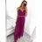 Šaty letní na ramínka dámské (S/M ONE SIZE) ITALSKÁ MÓDA IMPSH223670 Kerosin S/M