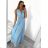 Šaty letní na ramínka dámské (S/M ONE SIZE) ITALSKÁ MÓDA IMPBB22B21841 weiß S / M