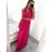 Langes, elegantes, ärmelloses Partykleid für Damen (S/M EINHEITSGRÖSSE) ITALIAN FASHION IMPSH223598/DU Rot