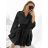 Elegantes langärmliges Kleid mit Gürtel für Damen (Einheitsgröße S/M) ITALIAN FASHION IMM23UN6139
